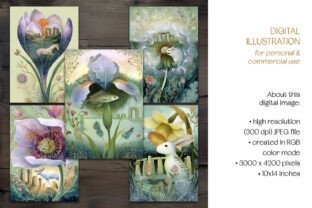 Spring at Stonehenge Postcard Set Graphic by daphnepopuliers · Creative ...