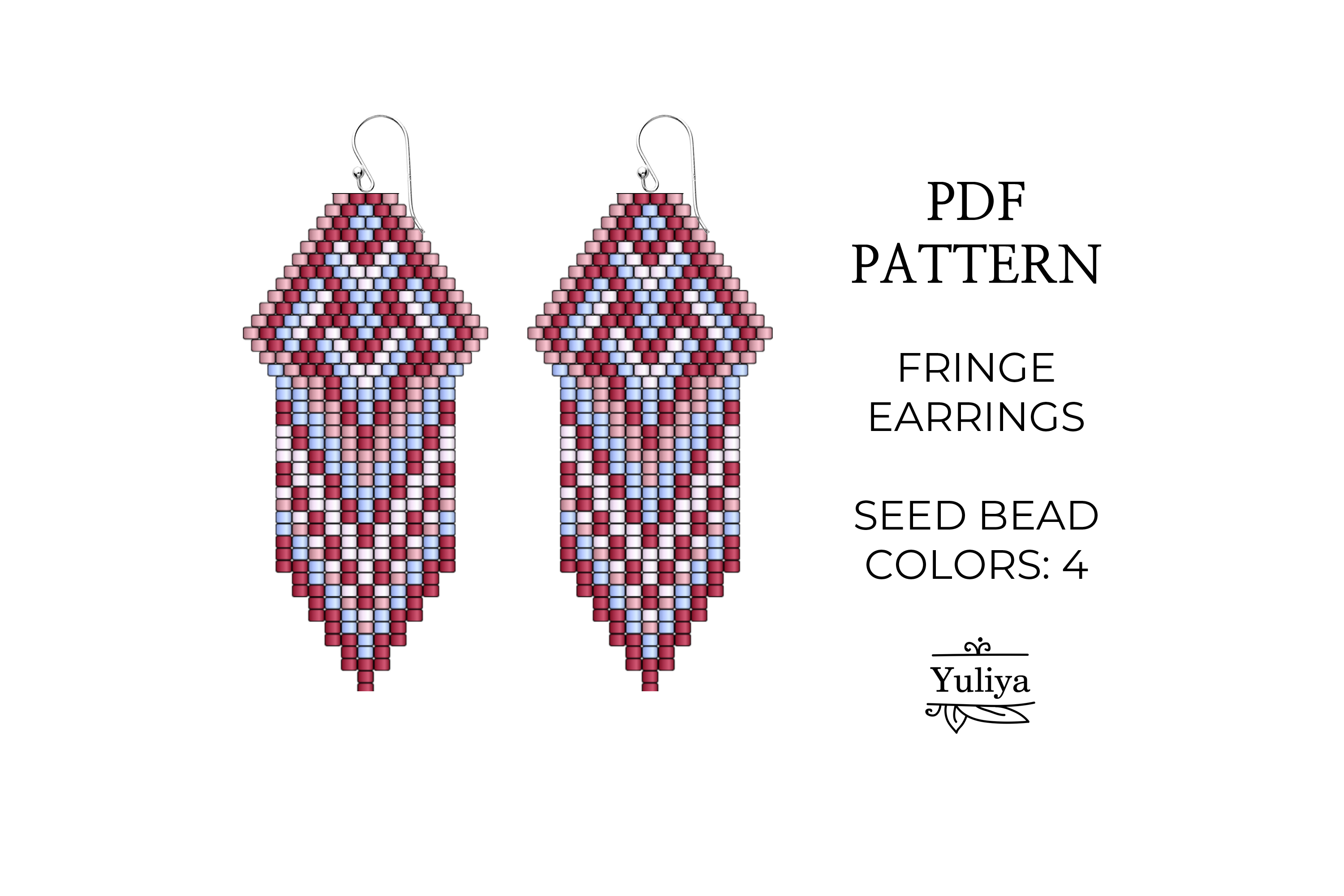 Summer Fringe Earrings Pattern PDF