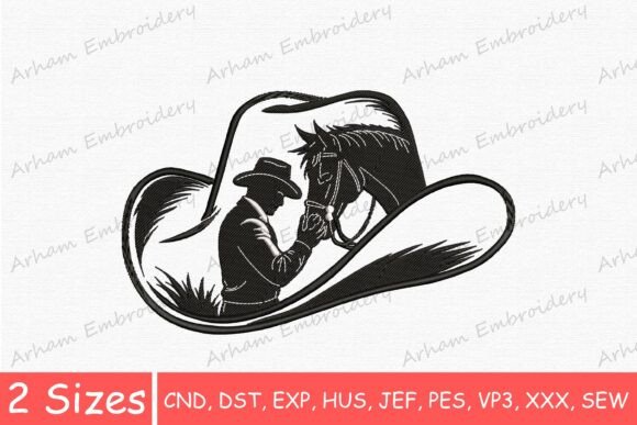 Western Cowboy Hat Horse