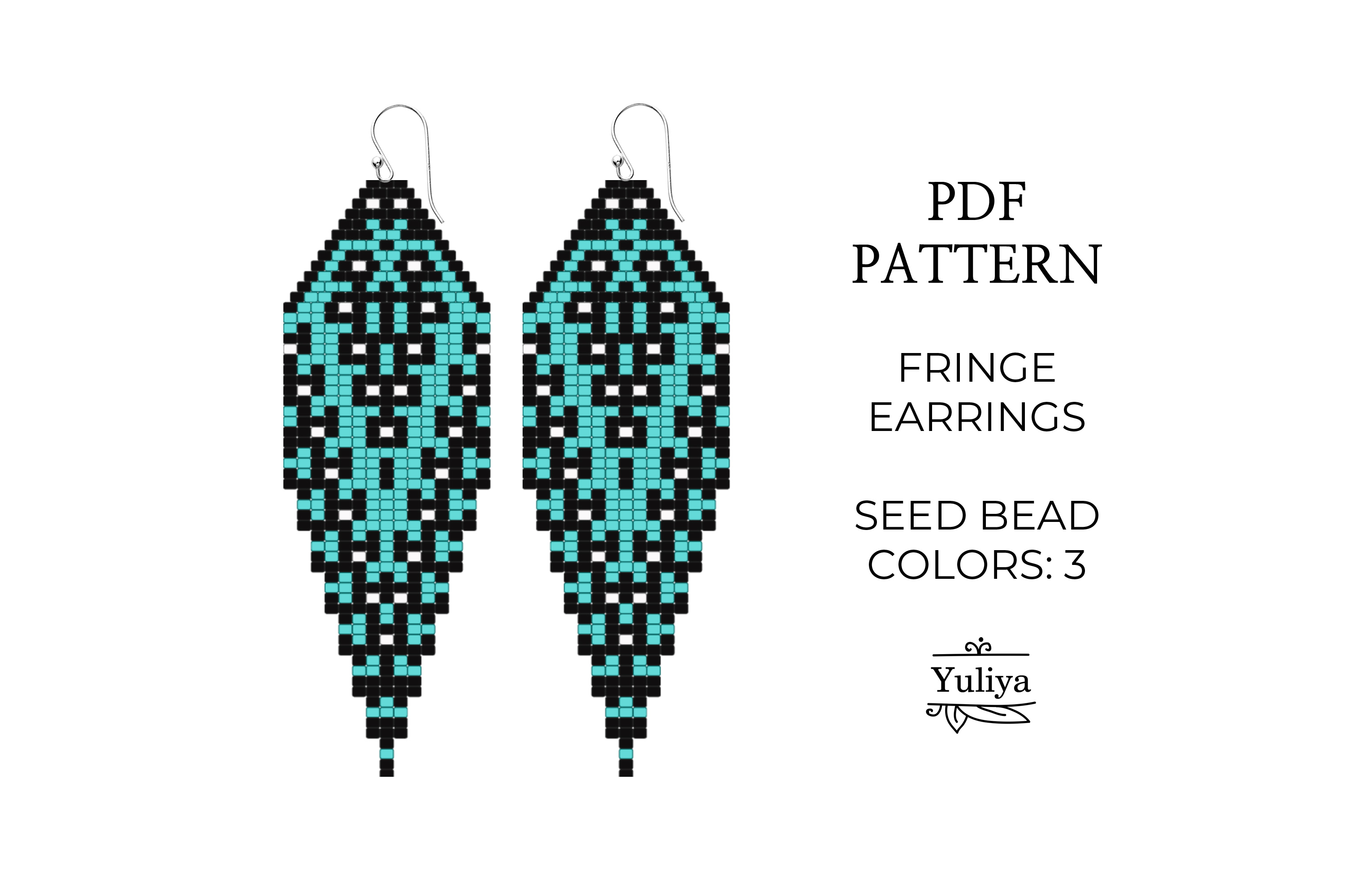 White Witch Halloween Fringe Earrings