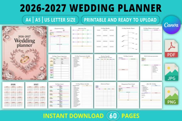 2026-2027 Wedding Planner KDP Interior