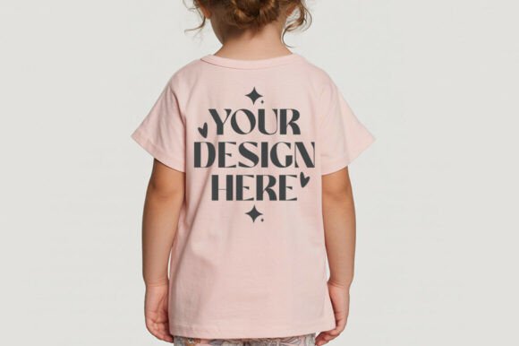 3321 Toddler Flatlay T-Shirt Mock-up Grafik Mockups für Verpackungen Von MocksStudio