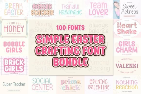 Simple Easter Crafting Font Bundle