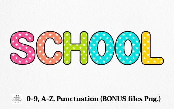 Am Star Font PNG with transparent background - Preview 1