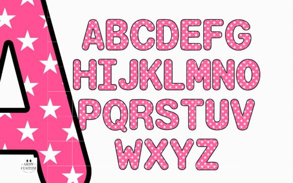 Am Star Font PNG with transparent background - Preview 2