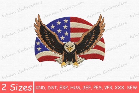 American Flag Bald Eagle,Patriotic Eagle