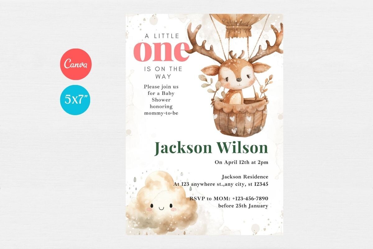 Baby Shower Welcome Sign & Invitation
