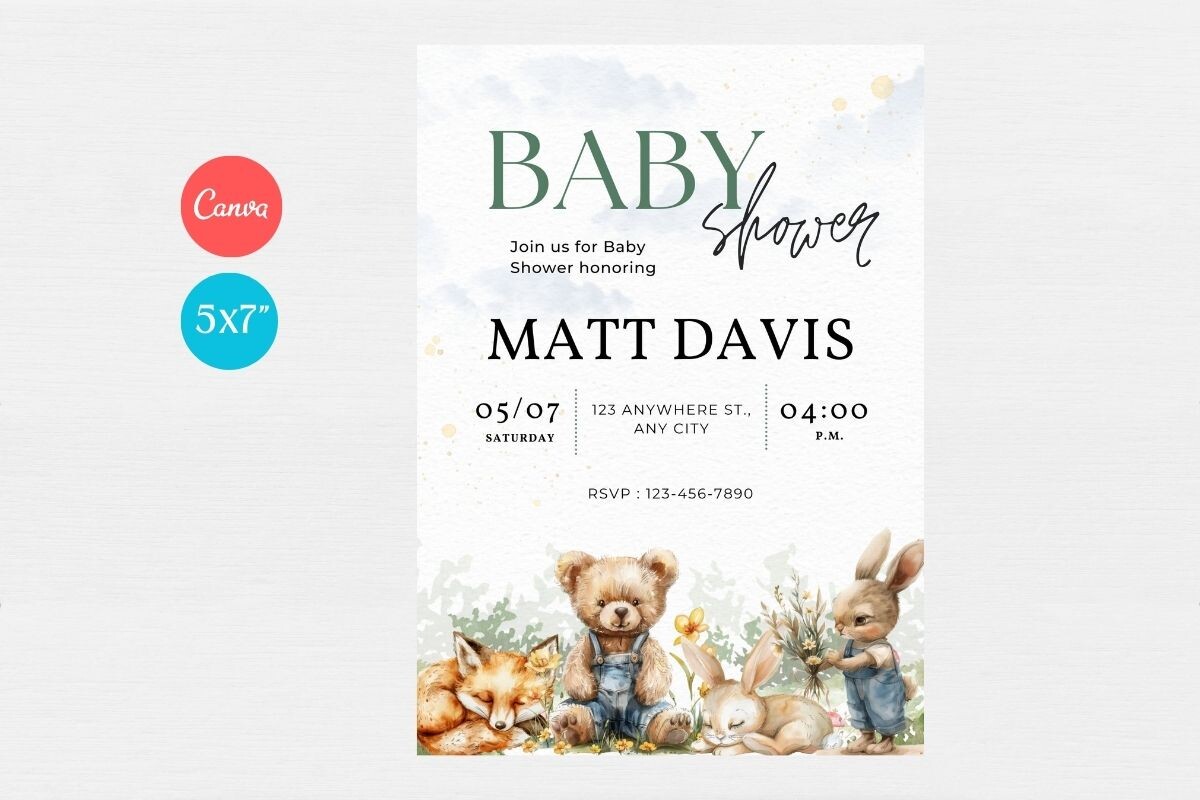 Baby Shower Welcome Sign & Invitation