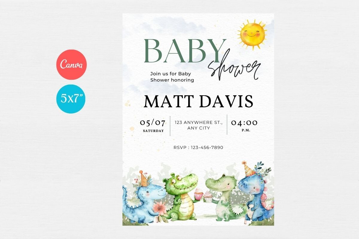 Baby Shower Welcome Sign & Invitation