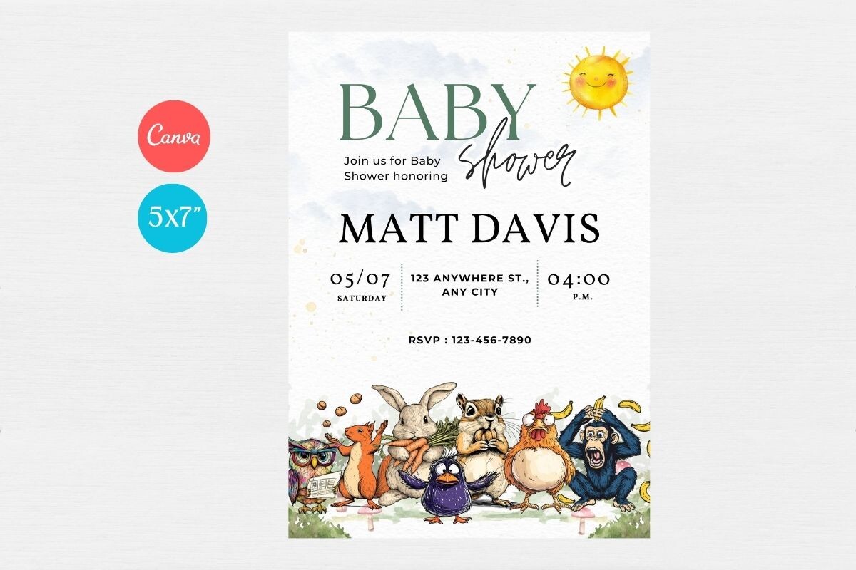 Baby Shower Welcome Sign & Invitation