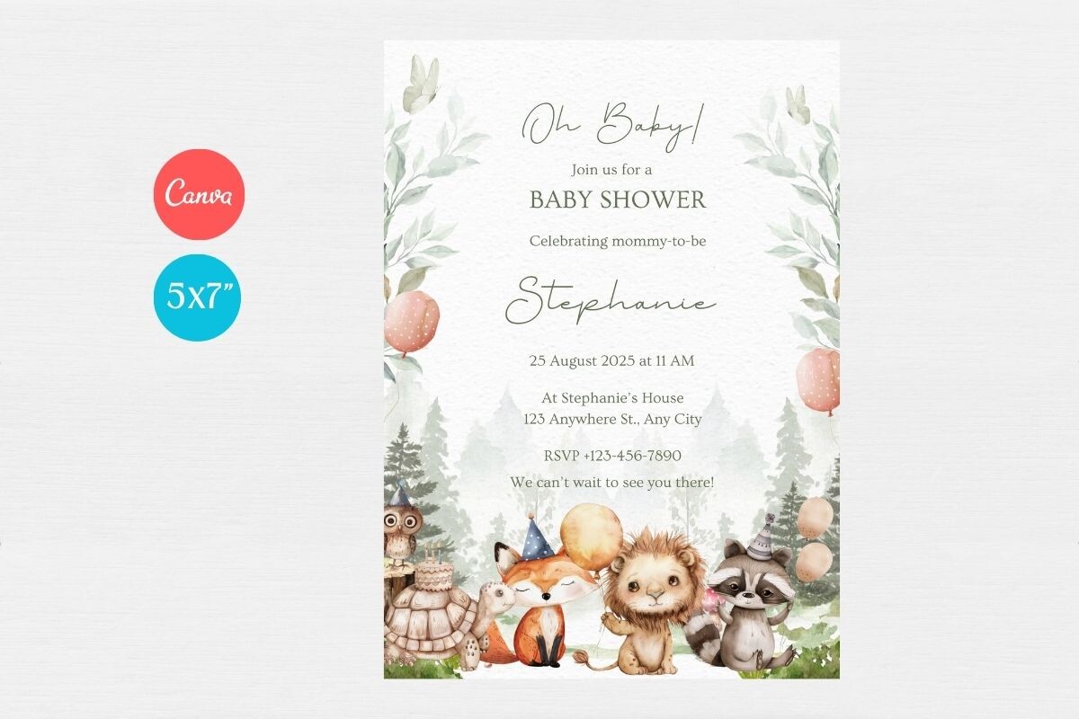 Baby Shower Welcome Sign & Invitation