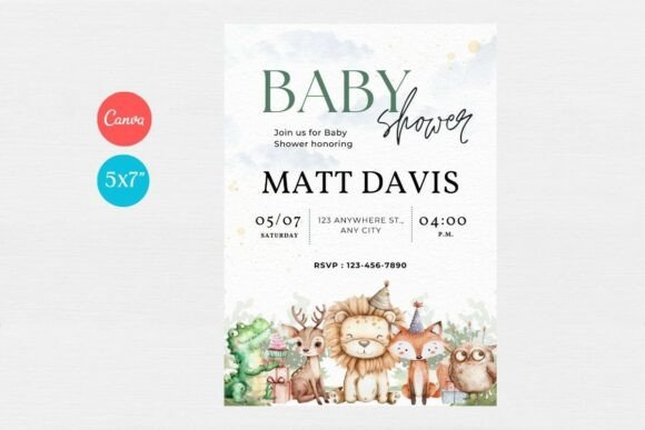 Baby Shower Welcome Sign & Invitation
