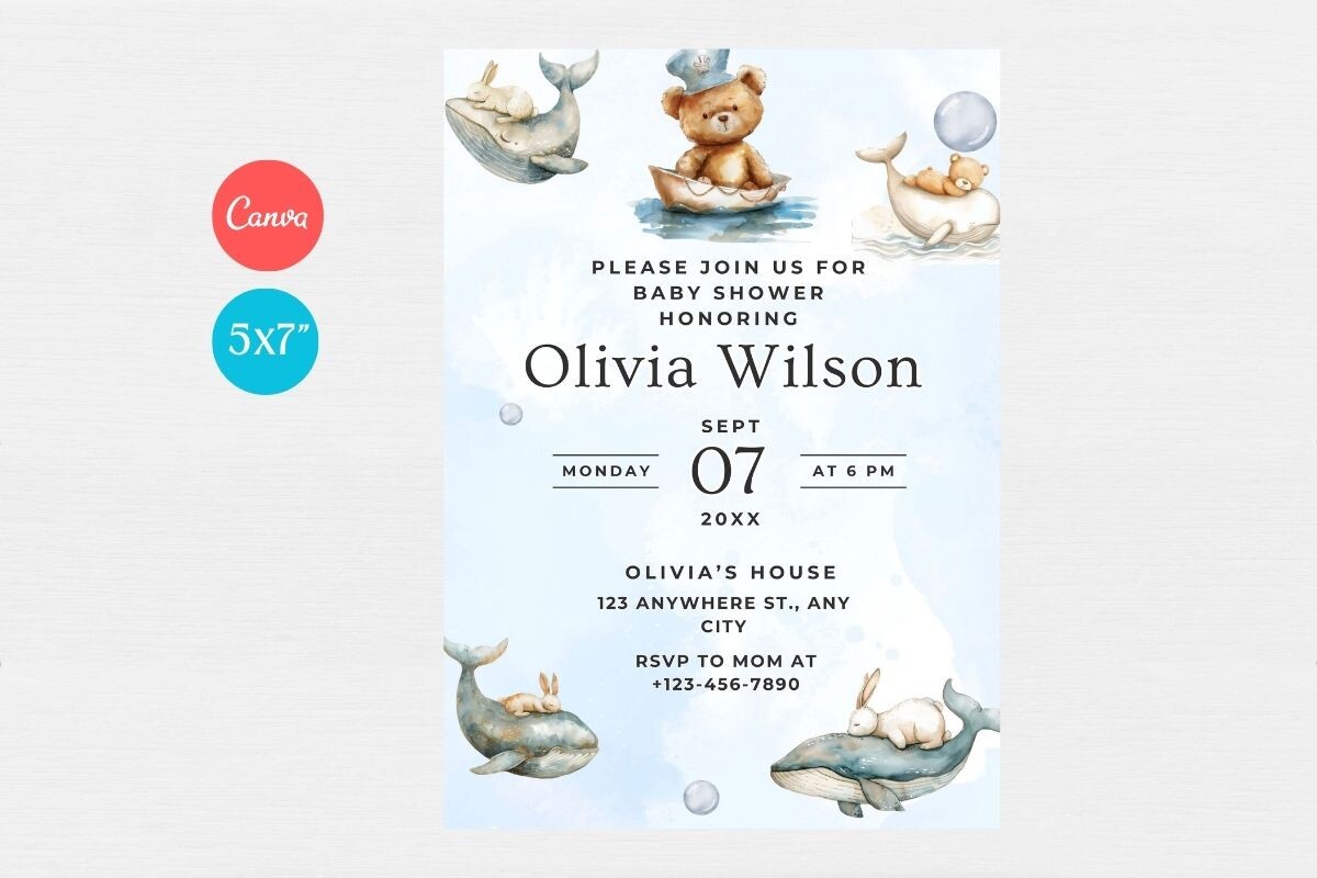 Baby Shower Welcome Sign & Invitation