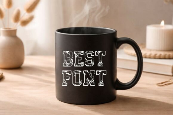 Black Distressed Font - Preview 2