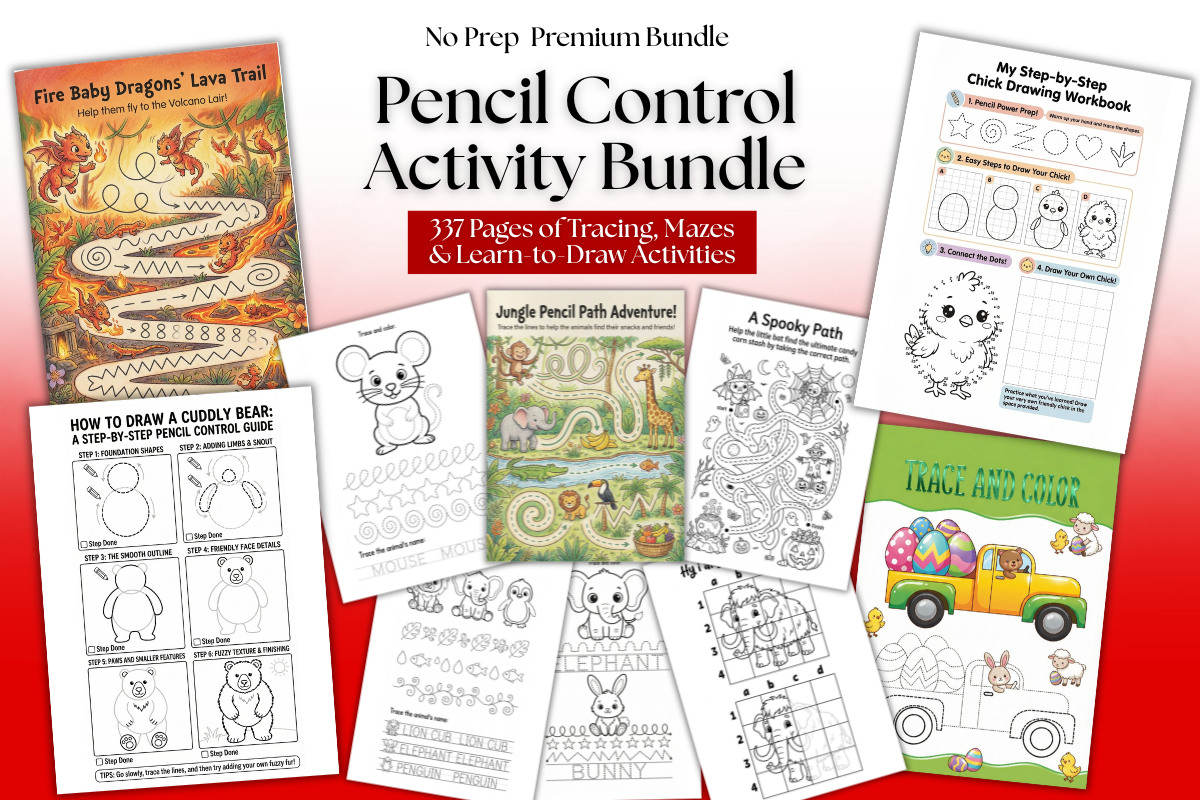 Bundle | Pencil Control Tracing for Kids