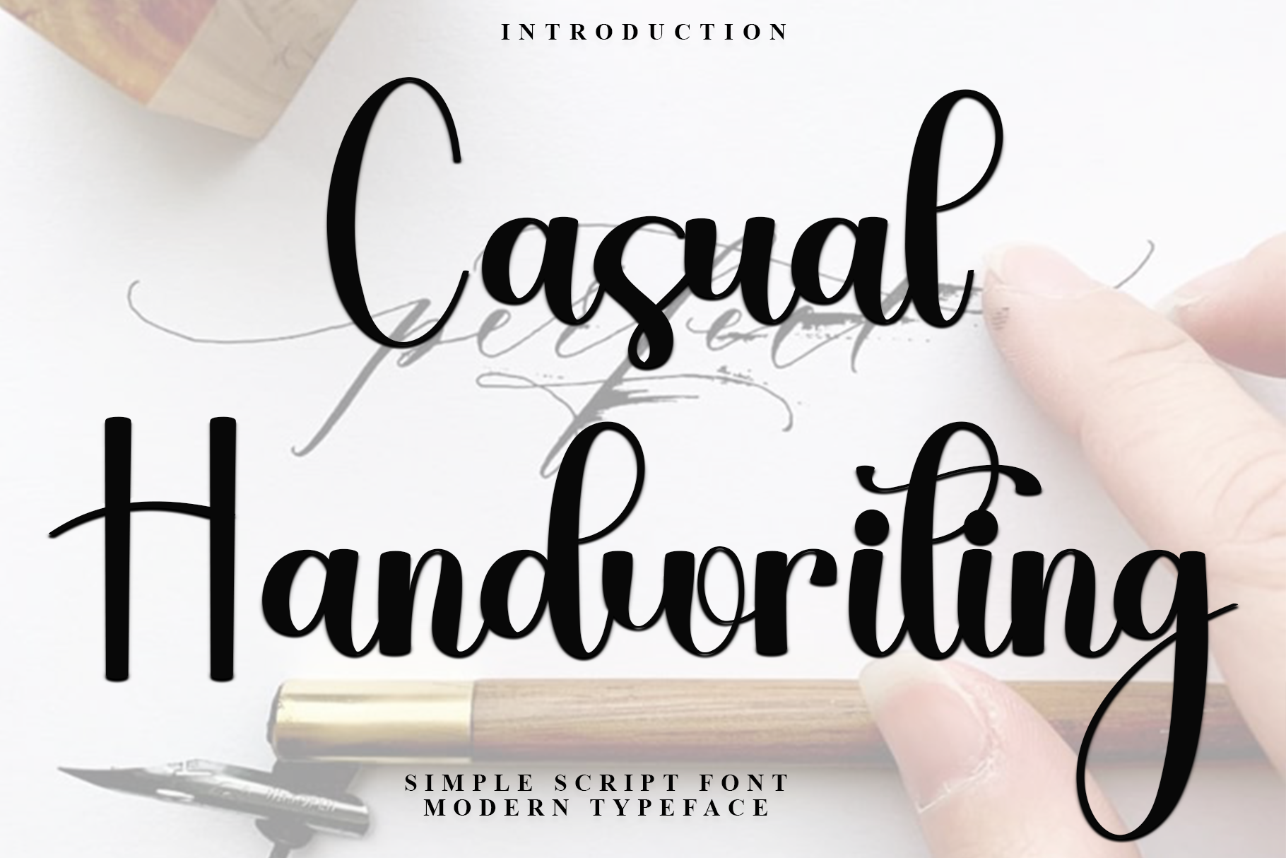 Casual Handwriting by Inermedia STUDIO preview, easygoing handwriting font for labels