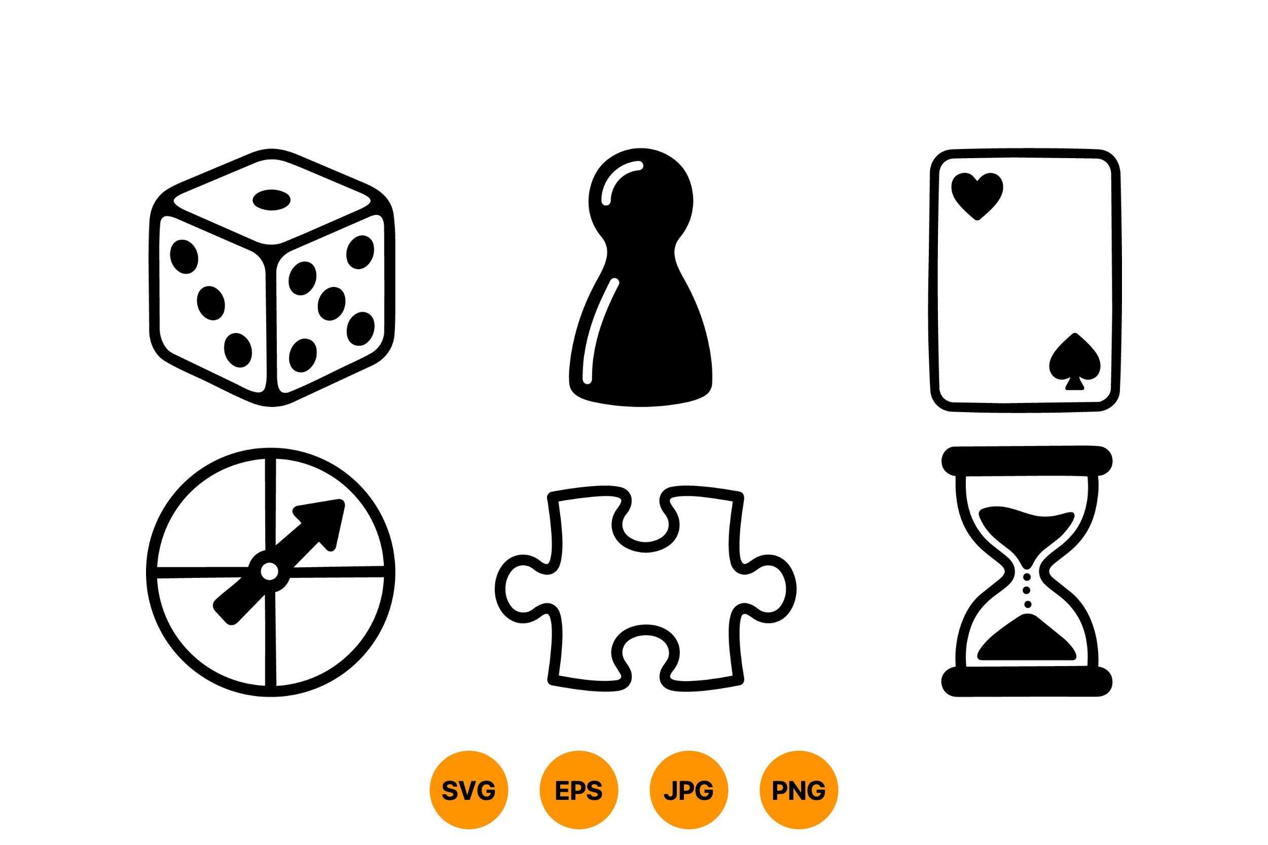 Classic Game Icon Clipart Set