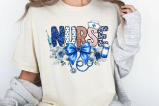 Coquette Bow Floral Nurse PNG Graphic by RR Printive Studio · Creative ...