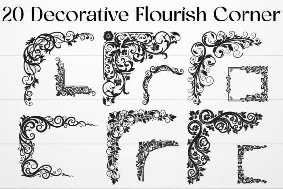 Decorative Flourish Corner