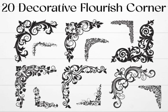 Decorative Flourish Corner