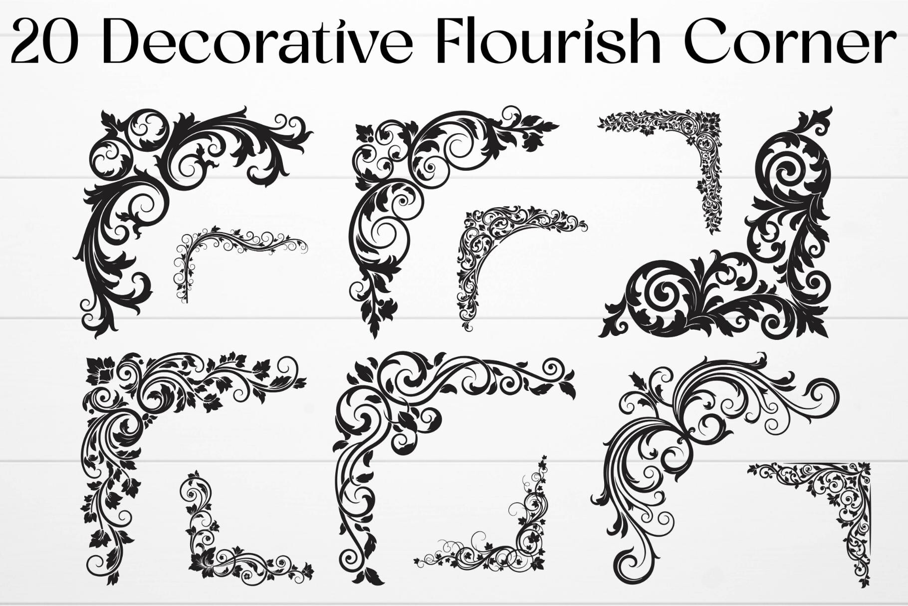 Decorative Flourish Corner