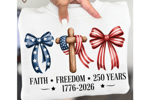 Faith Freedom 250 Years PNG, Jesus Chris Graphic T-shirt Designs By DefabriCat