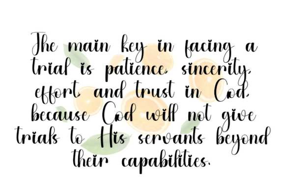 Fruity Orange Font - Preview 4