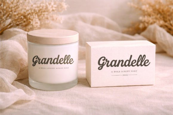 Grandelle Font PNG with transparent background - Preview 4
