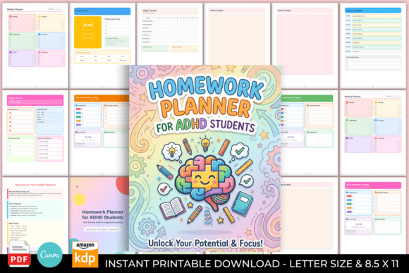 Homework Planner for ADHD Students