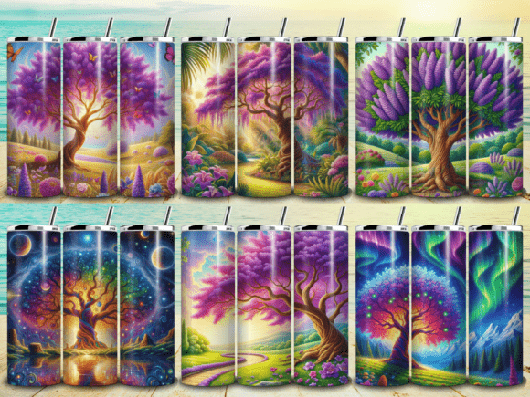 Jacaranda Tree Tumbler Wrap Bundle