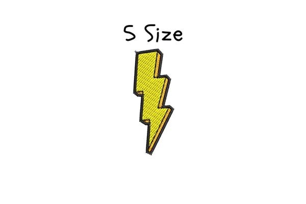 Lightning Bolt Embroidery Design