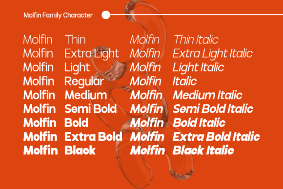 Molfin Font PNG with transparent background - Preview 5