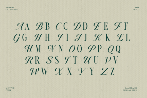 Monthe Font PNG with transparent background - Preview 1