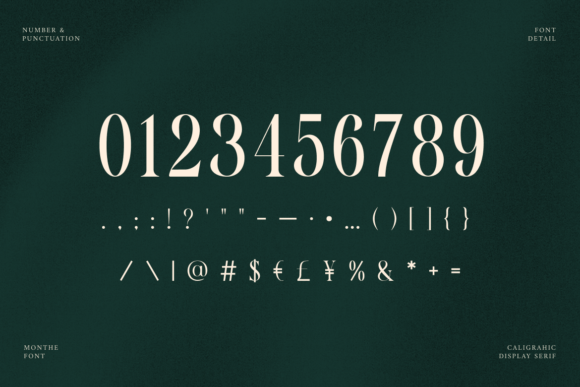 Monthe Font PNG with transparent background - Preview 2