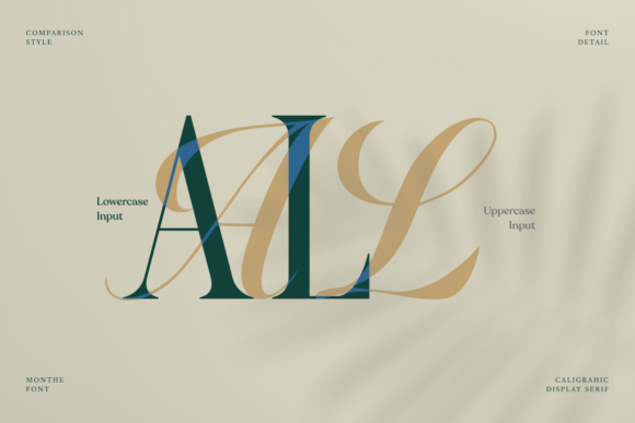 Monthe Font PNG with transparent background - Preview 3
