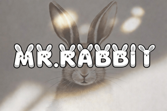 Mr. Rabbit Font PNG with transparent background - Preview 2