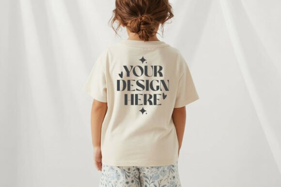RS 3321 Kids T-Shirt Mockup Gráfico Mockups de Productos Por MocksStudio