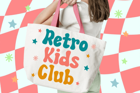 Retro Vanilla Font PNG with transparent background - Preview 3