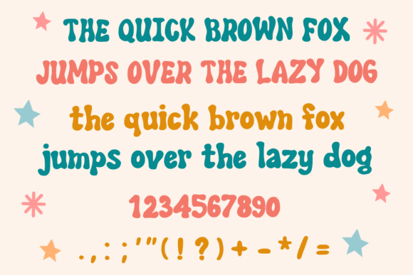 Retro Vanilla Font PNG with transparent background - Preview 4