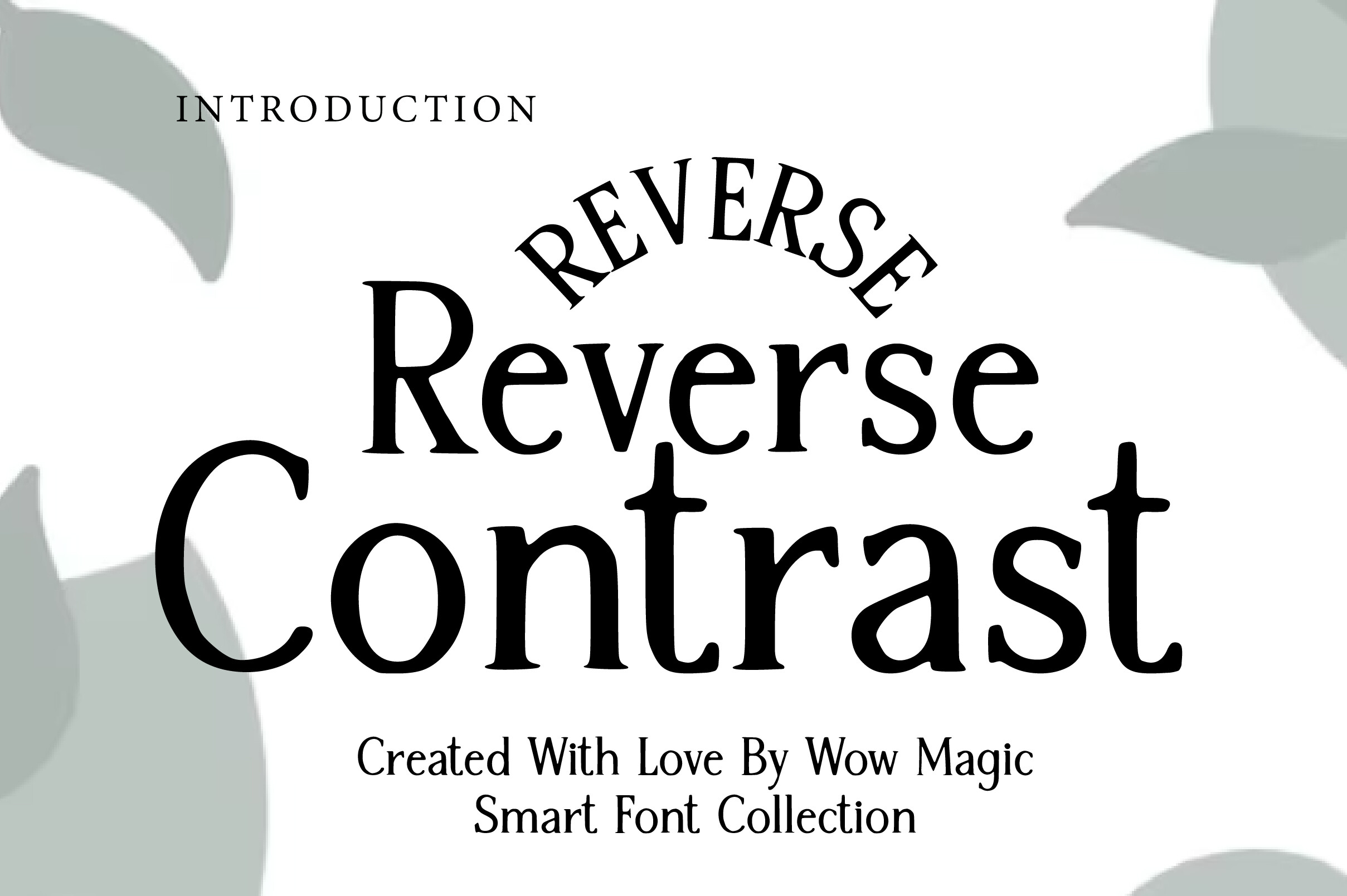 Reverse Contrast font preview