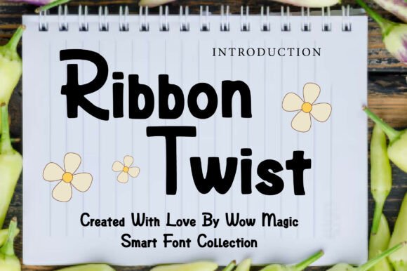 Ribbon Twist Font by Wow Magic · Creative Fabrica