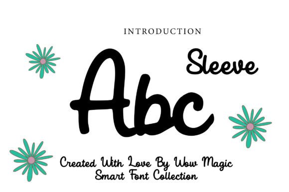 Sleeve Font PNG with transparent background - Preview 1