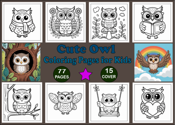 77 Cute Owl Coloring Pages for Kids