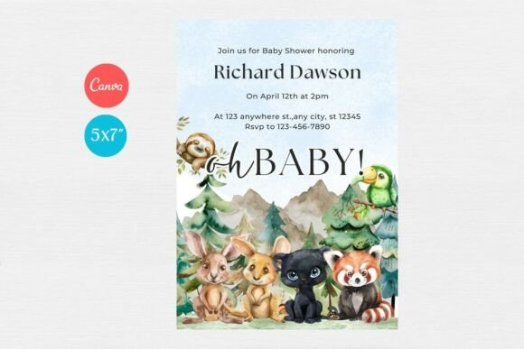 Baby Shower Welcome Sign & Invitation