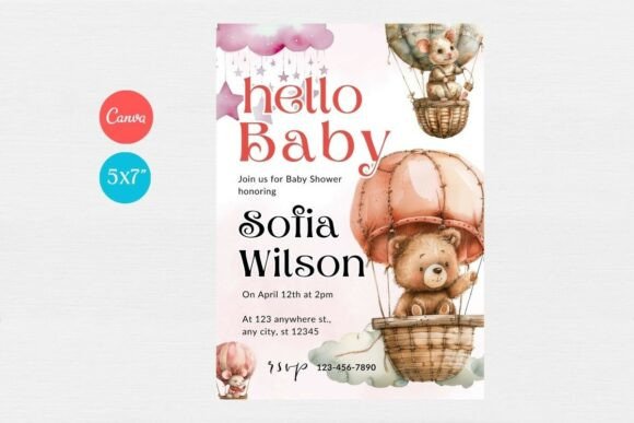 Baby Shower Welcome Sign & Invitation