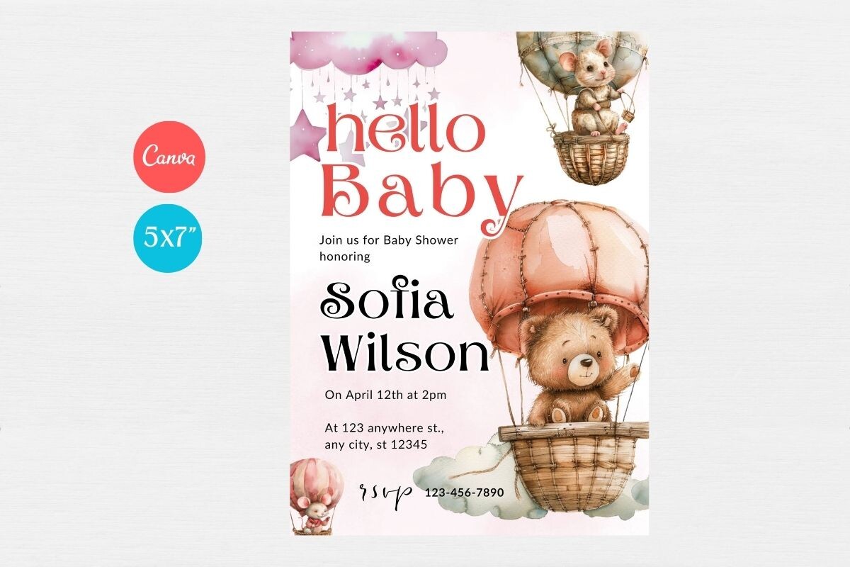 Baby Shower Welcome Sign & Invitation