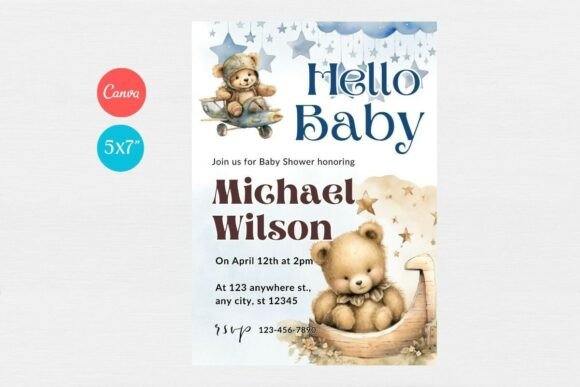 Baby Shower Welcome Sign & Invitation