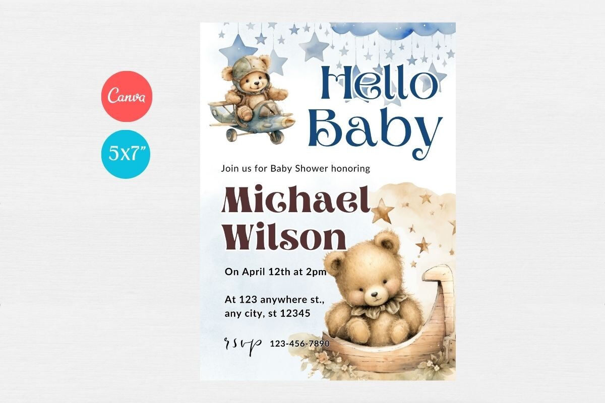 Baby Shower Welcome Sign & Invitation