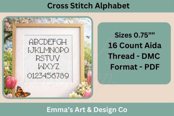 Cross Stitch Alphabet Pattern PDF