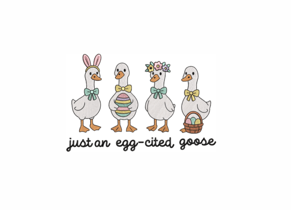 Cute Spring Farm Goose